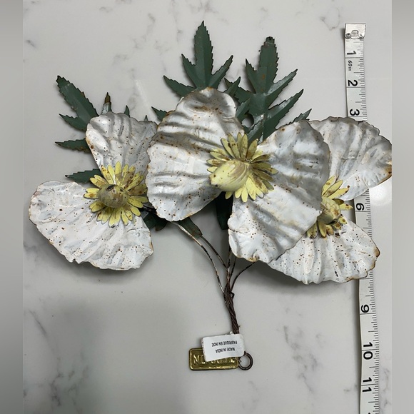 Anthropologie Terrain Floral Iron Metal Decor - Picture 3 of 5